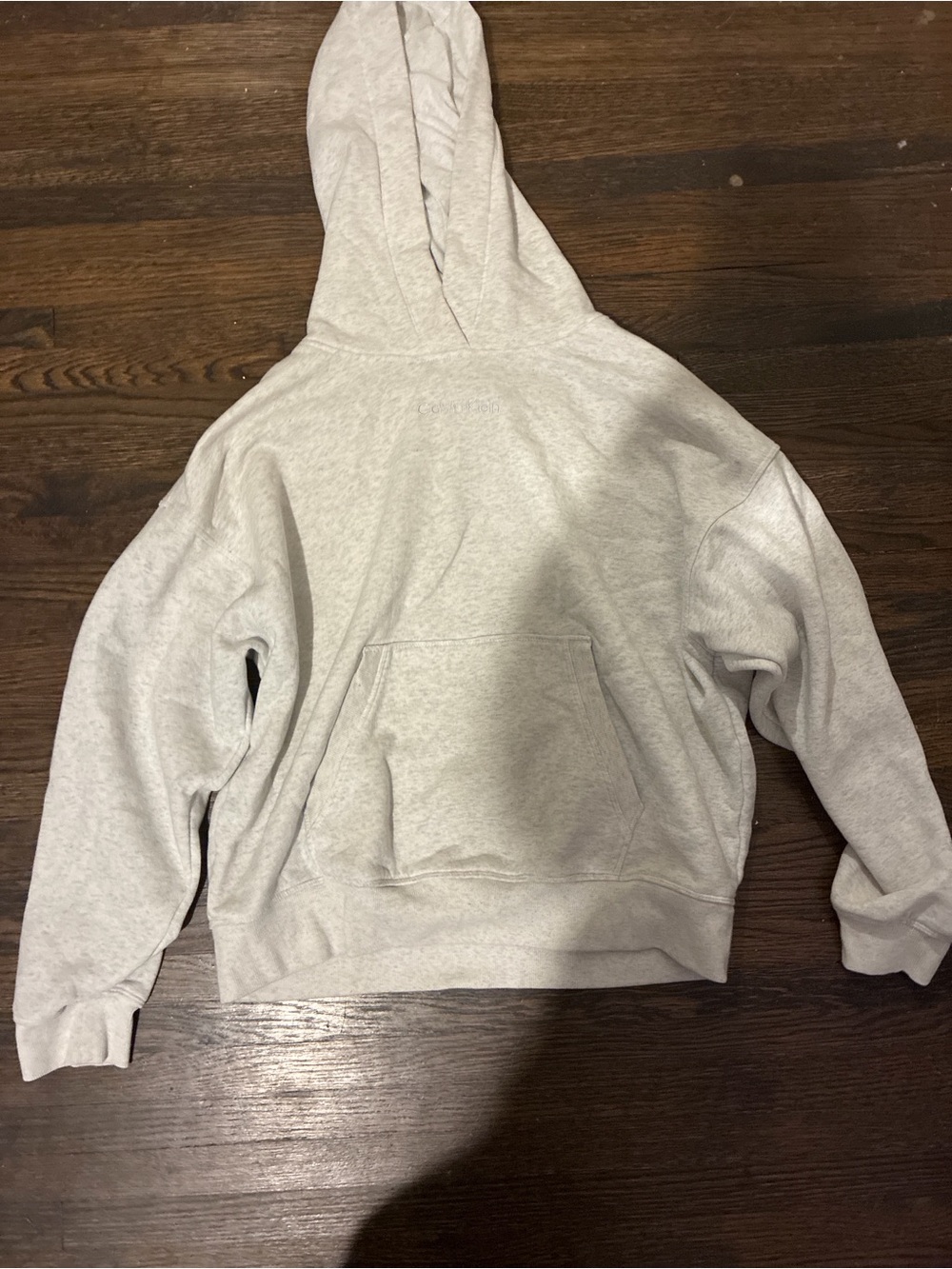 Classic Light Gray Calvin Klein woman’s Pullover Hoodie